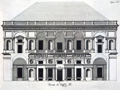 Entwurf für den Königspalast von Caserta, 1756 von Luigi Vanvitelli